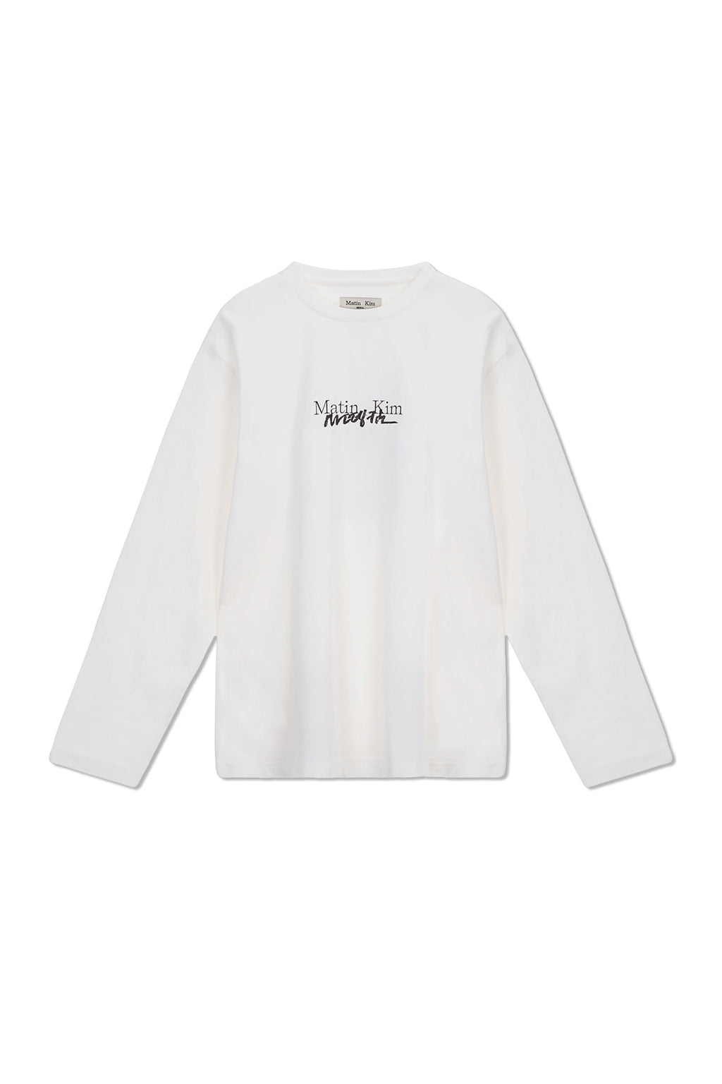 [matinkim] HANGEUL LOGO ARCHIVE LONG SLEEVE IN WHITE