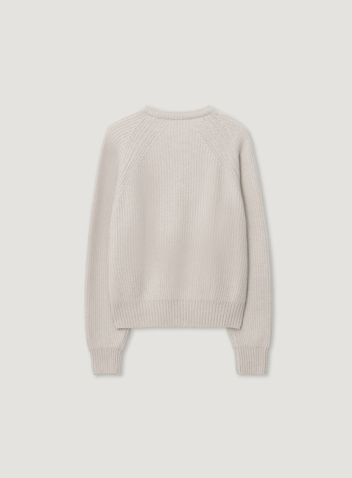 Mango Maniplease Wiwi Wool Cardigan Oat Grey