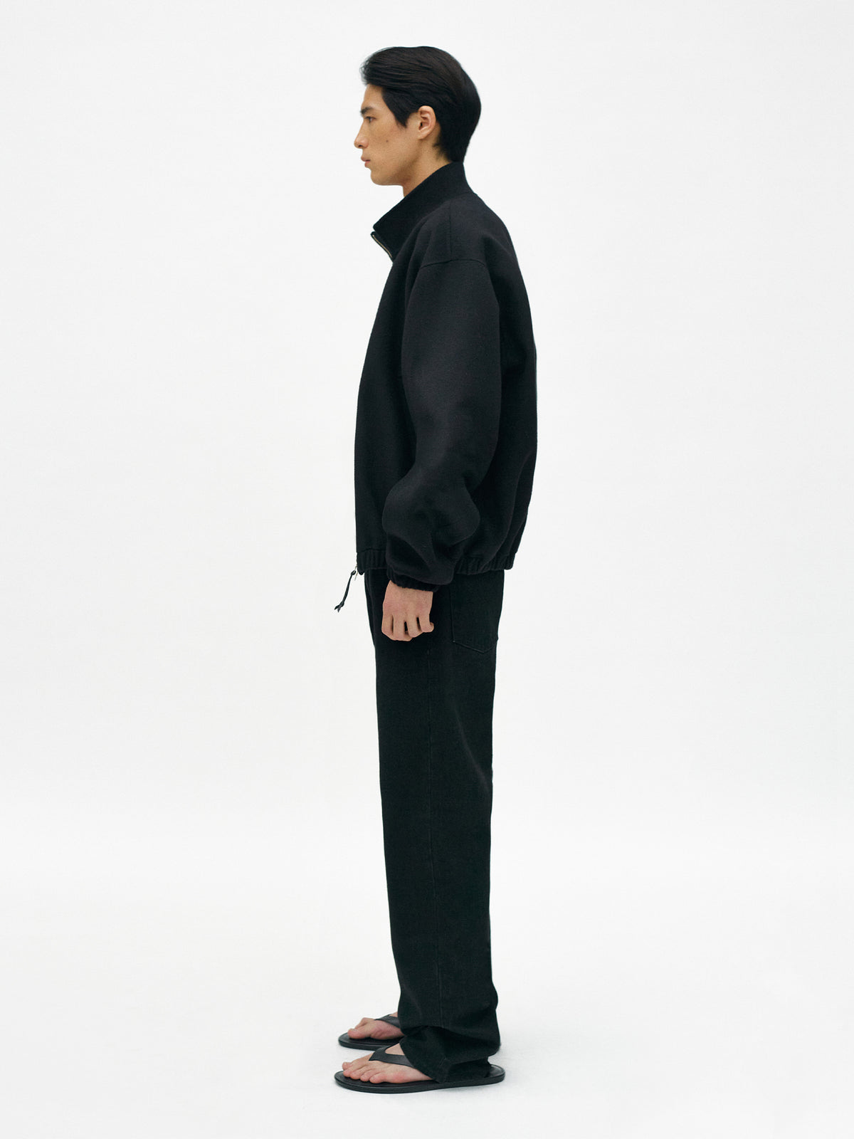 Nothing Written Plaza zip blouson (Dark navy, M)