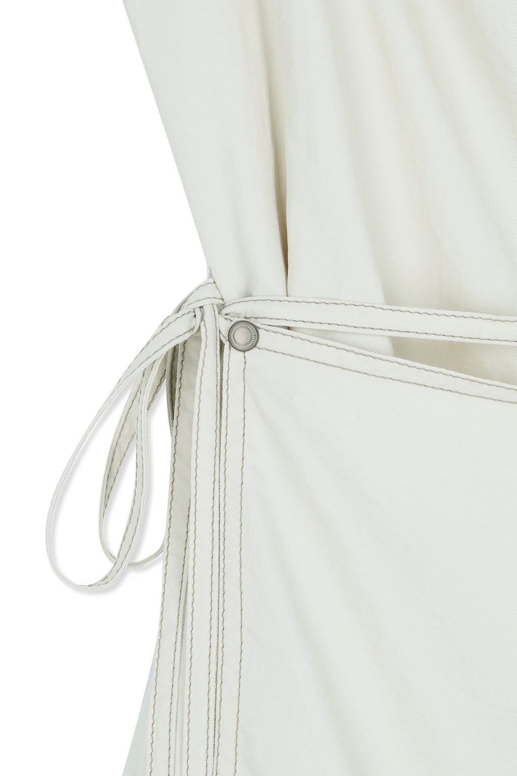 Matinkim Sleeveless Wrap Dress IN Cream