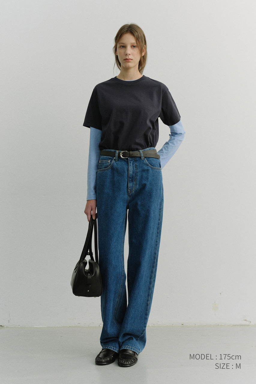 Dunst Loose Jeans Classic Blue