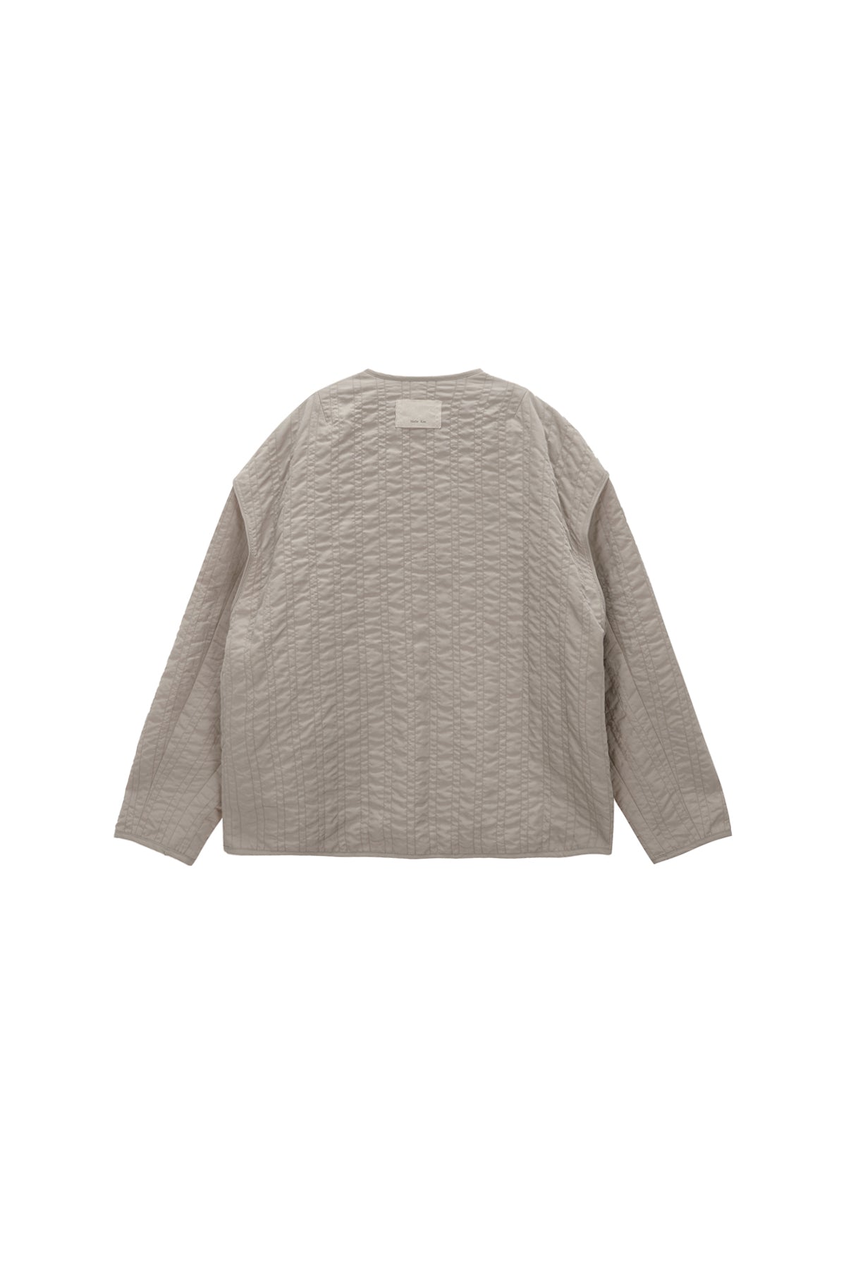 Matinkim Warm UP Quilting Jumper For Men IN Light Beige