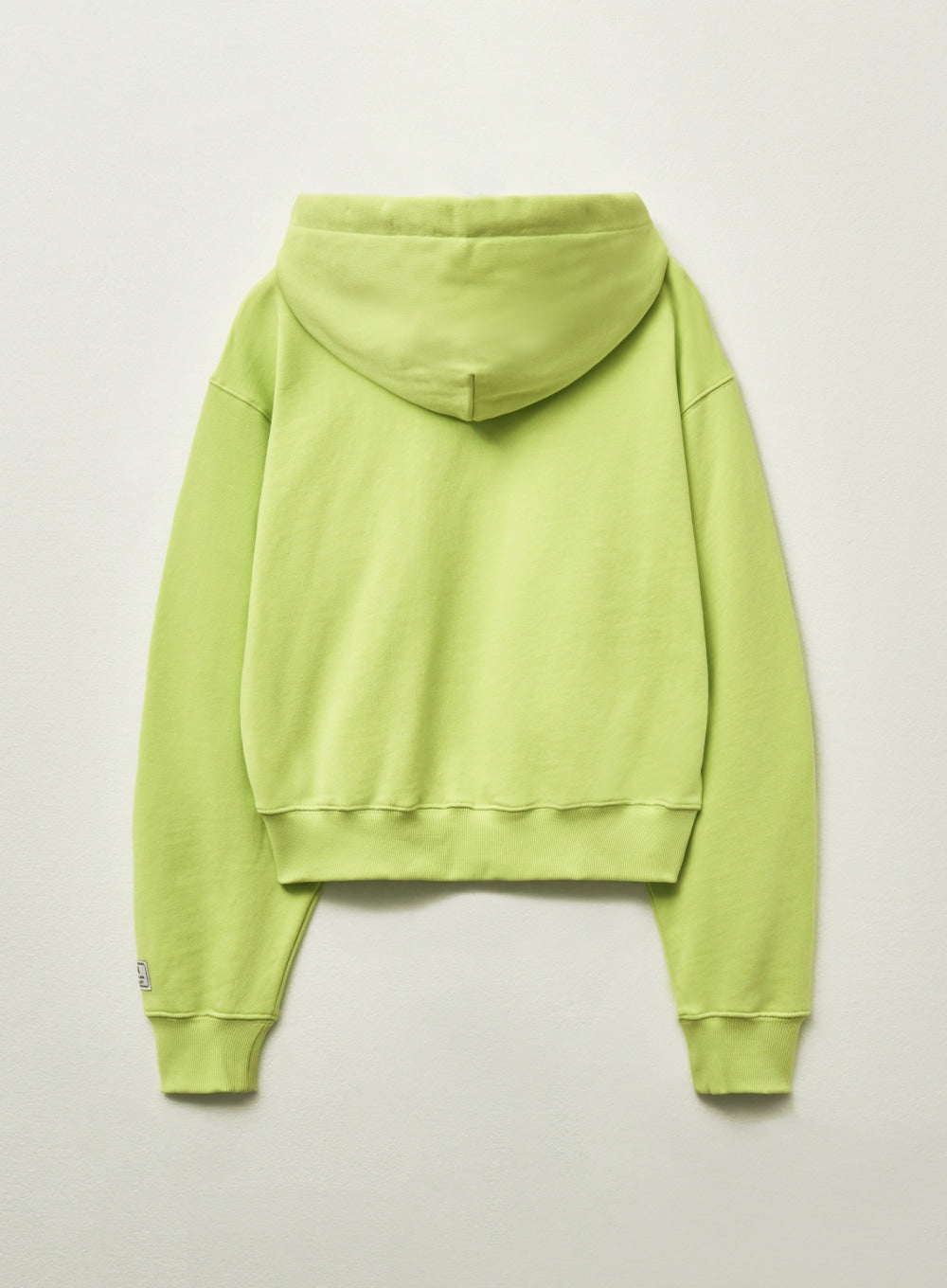 [satur] (W) Loren Small Logo Rivet Hoodie - Neon Yellow
