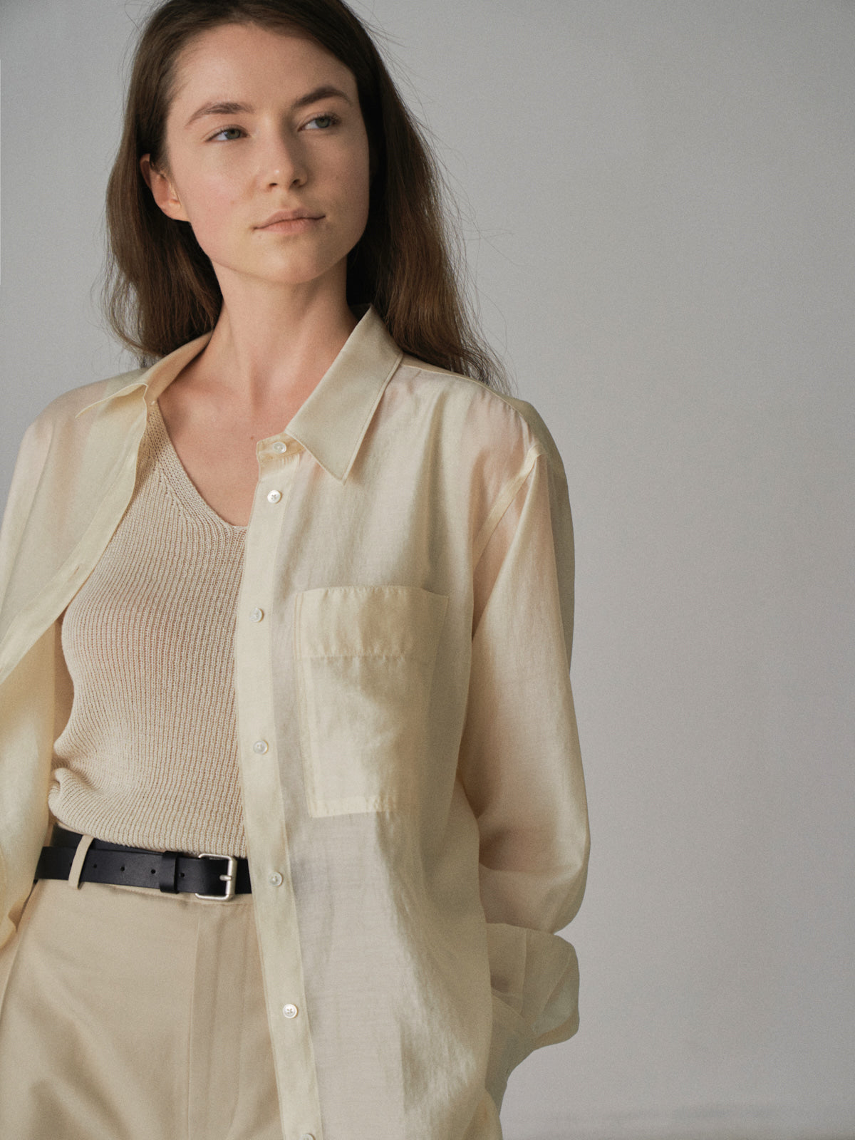 Facade Pattern Soft Breeze Shirt lemon