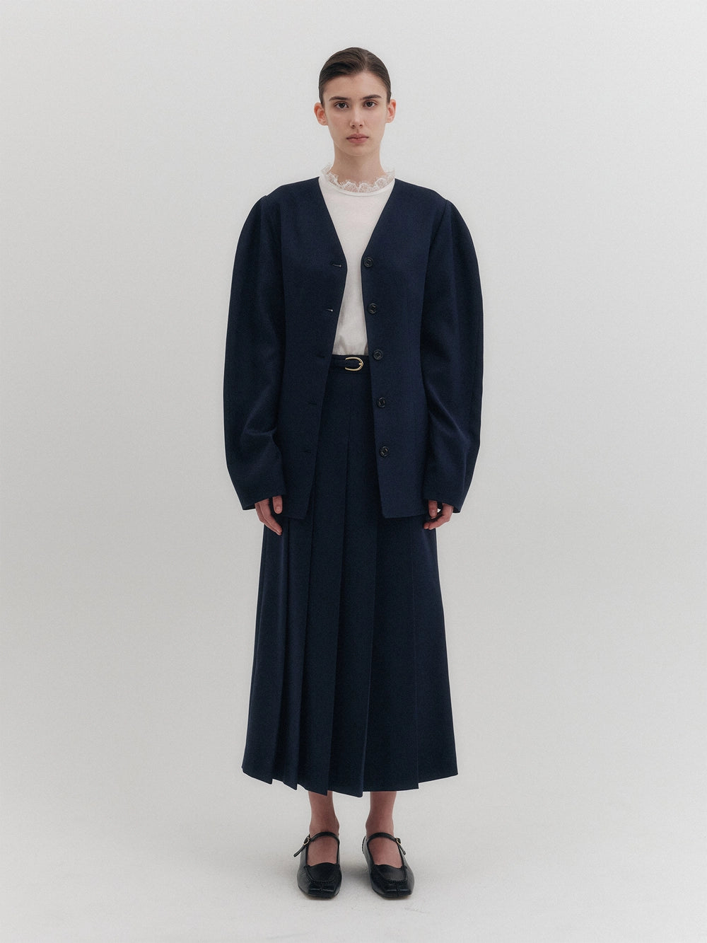 EENK Oversized Hourglass Jacket - Navy