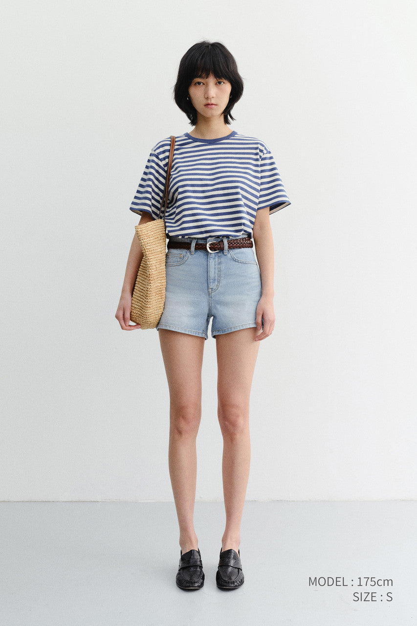 Dunst Mini Denim Shorts Light Blue