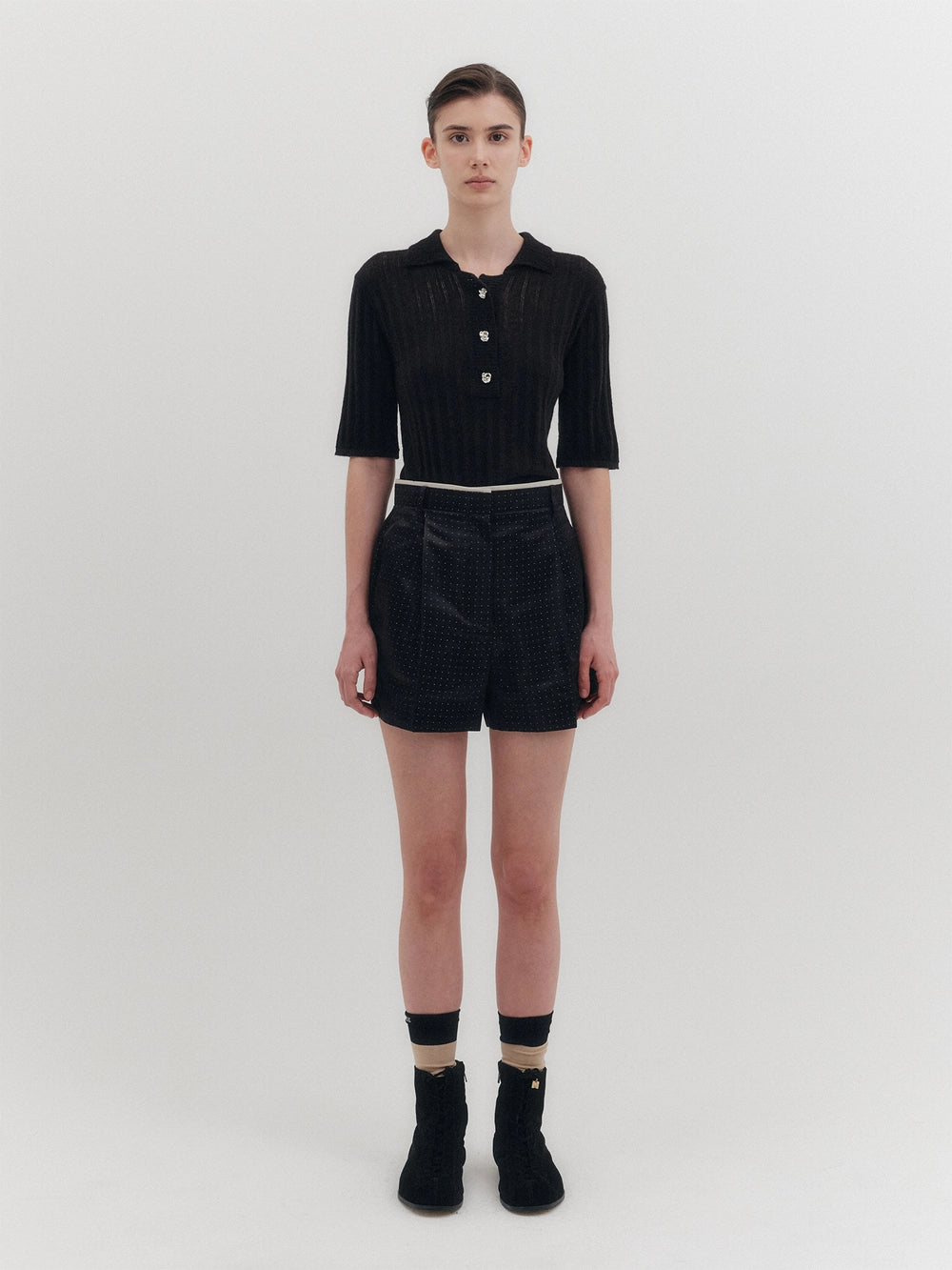 EENK High-Rise Shorts - Black