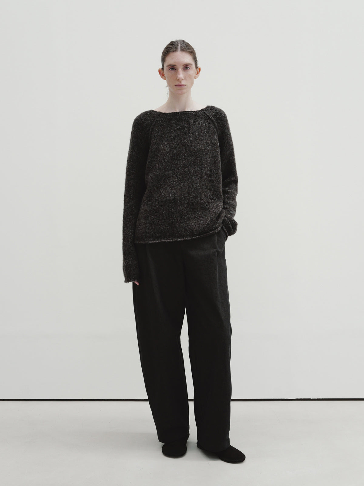 Moia side tuck pants (espresso)