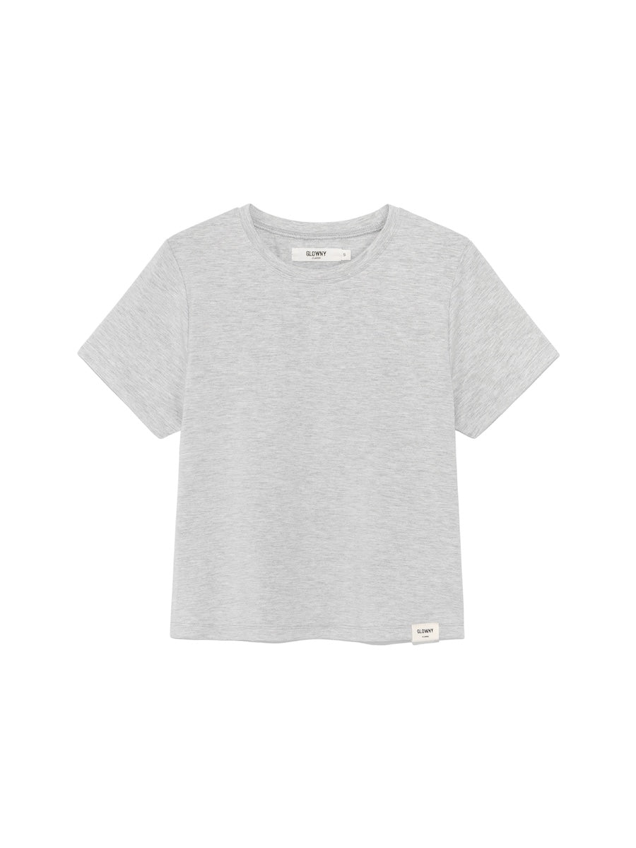 GLOWNY G Soft Baby Tee (Melange Gray)