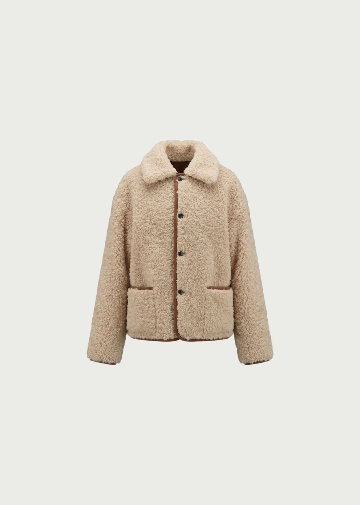 Depound signature reversible shearling mustang - dark brown