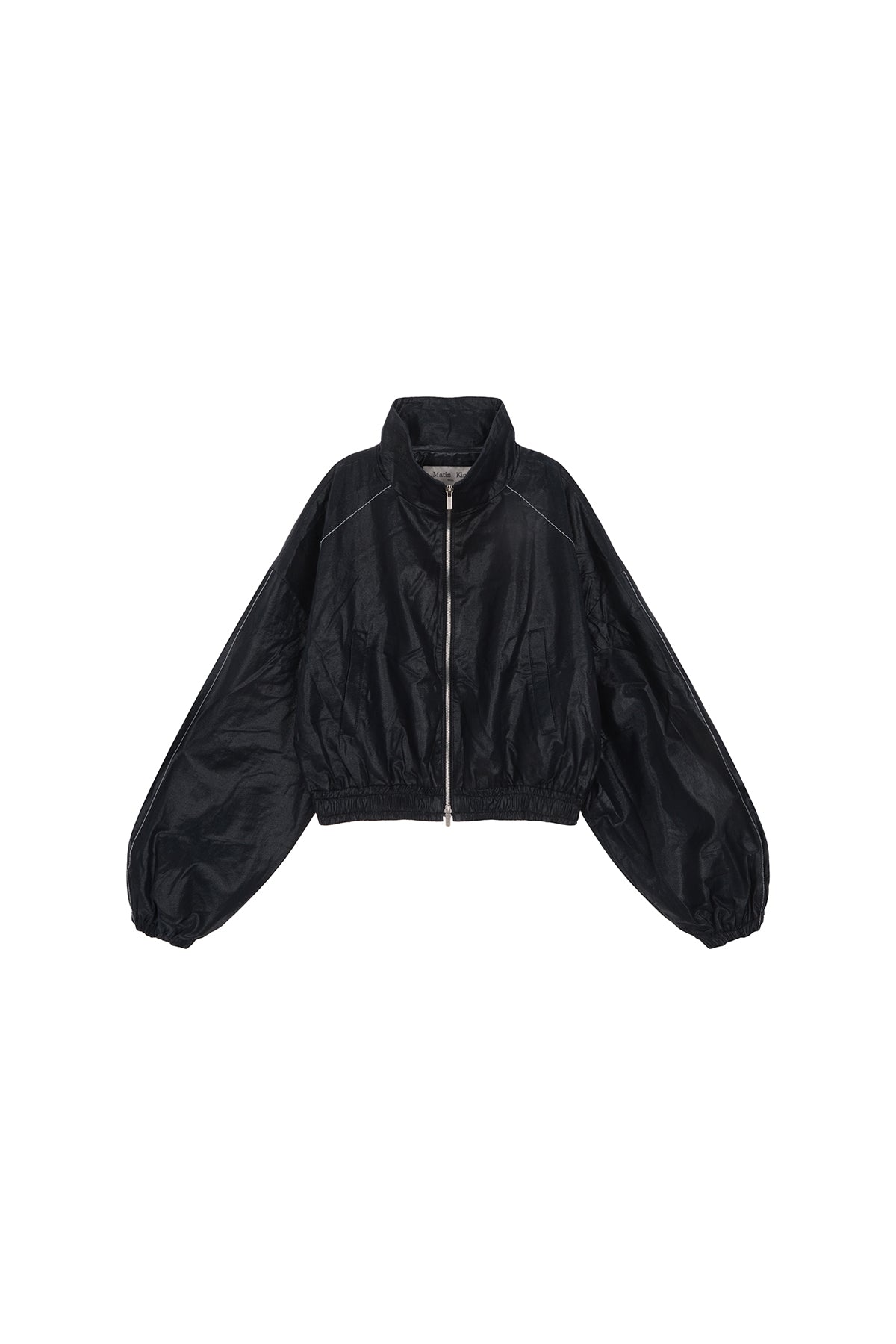 [matinkim] MATIN ROUGH COATING CROP BOMBER IN NAVY