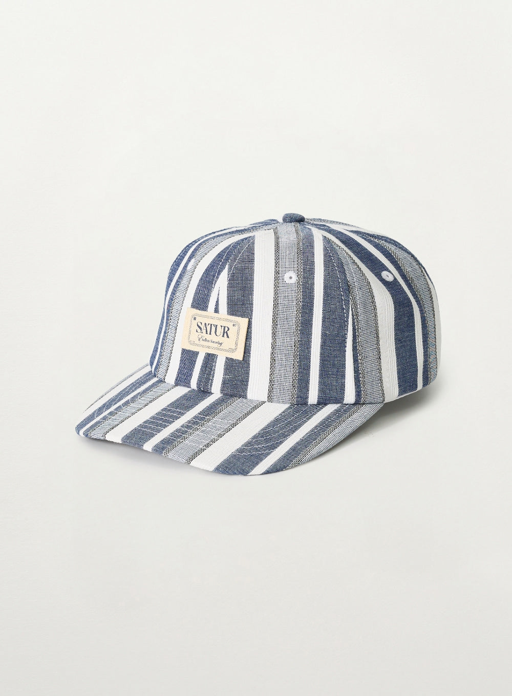 Satur House Stripe Banding Ball Cap - Blue