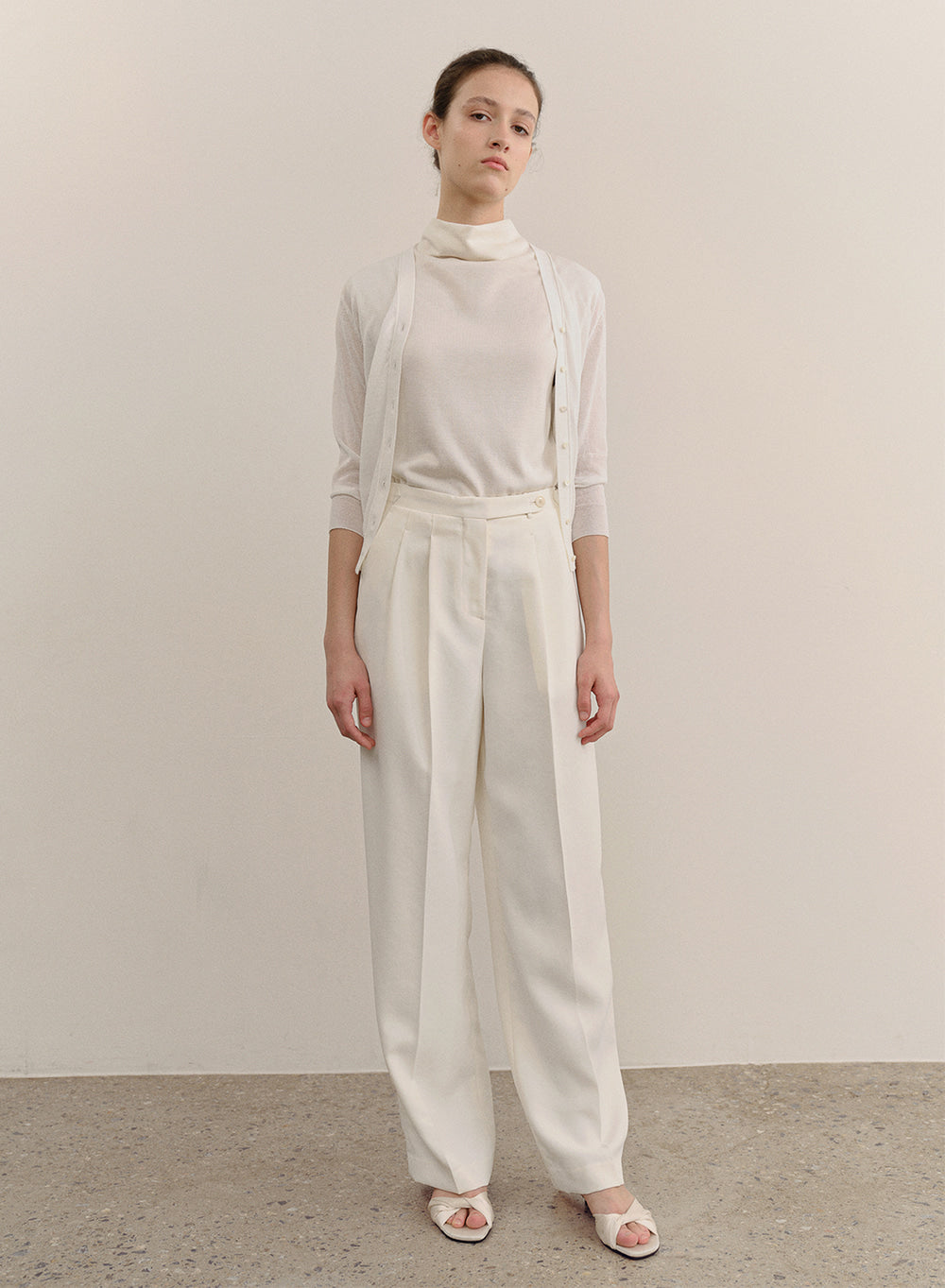 Kindersalmon Selia Gurkha Pants Seashell