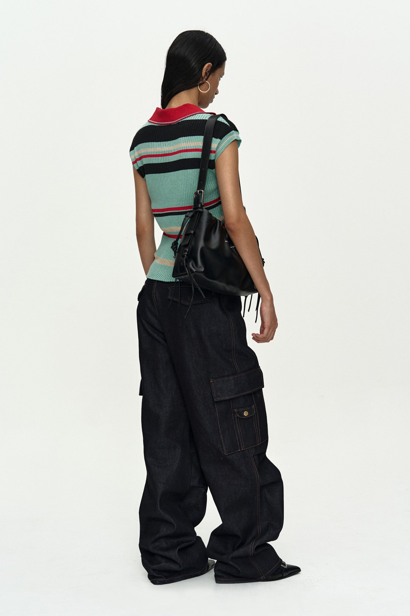 Andersson Bell Color-Blocked Knit Polo Vest
