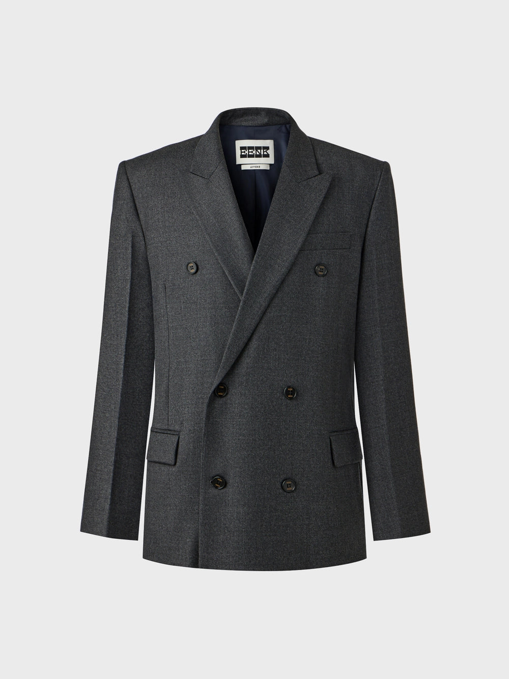 EENK Double-Breasted Blazer - Gray
