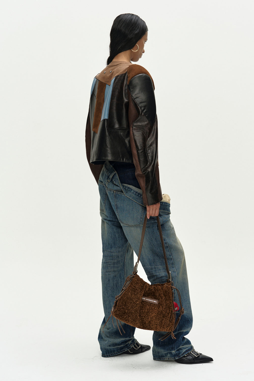 Andersson Bell Leather Patchwork Biker Jacket