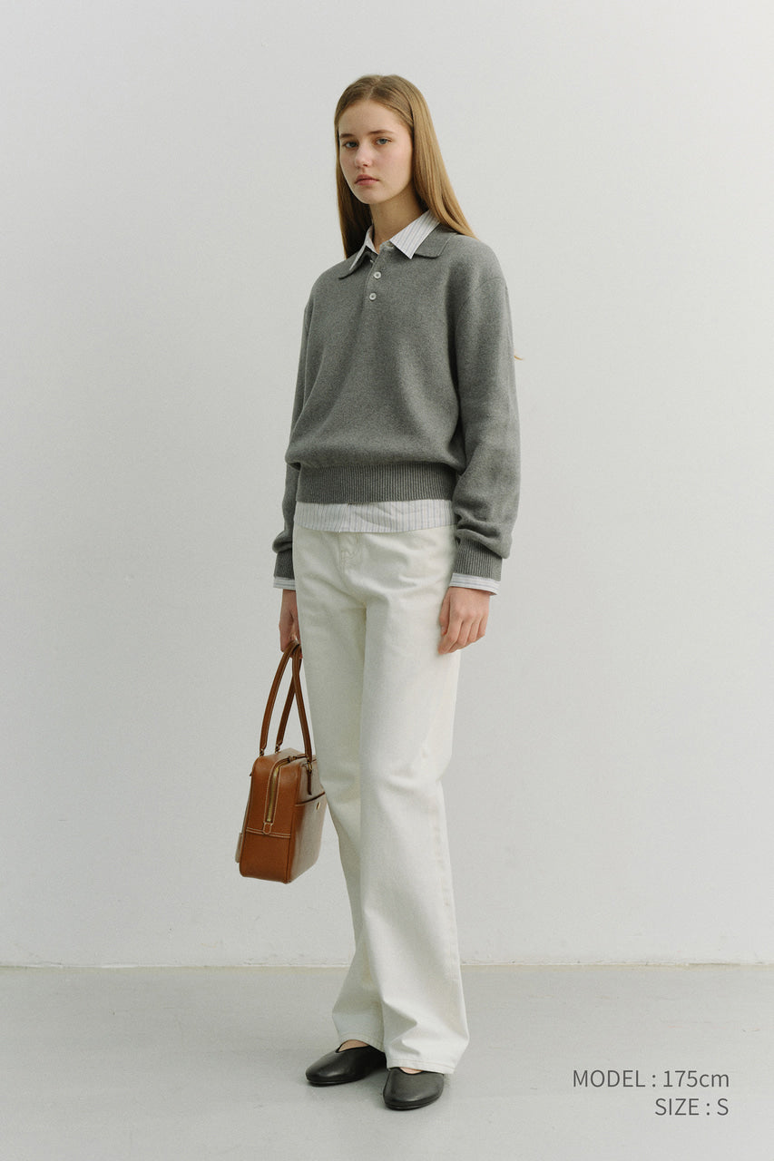 Dunst 90S Wide Leg New Jeans Cream White
