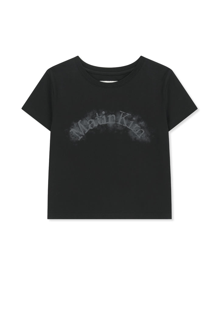 Matinkim Matin Kim Arch Logo Crop Top IN Black