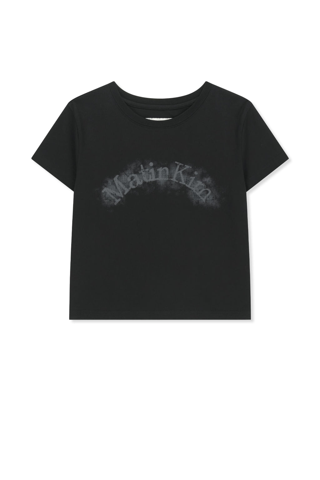 Matinkim Matin Kim Arch Logo Crop Top IN Black