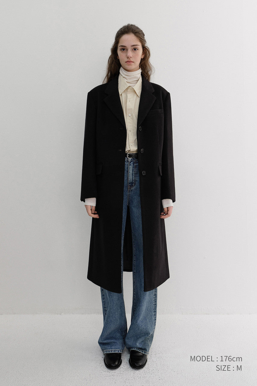 Dunst Essential Cashmere Single Coat Black