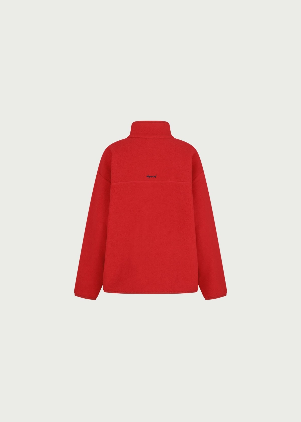 Depound fleece half zip up - red