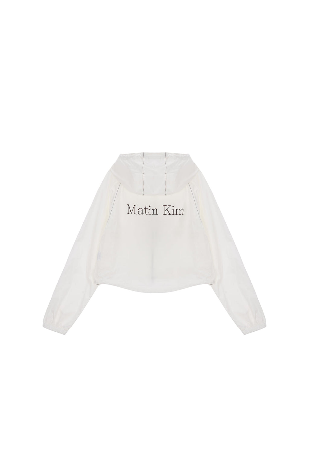 Matinkim Matin Crop Hoody Coating Jumper IN Ivory