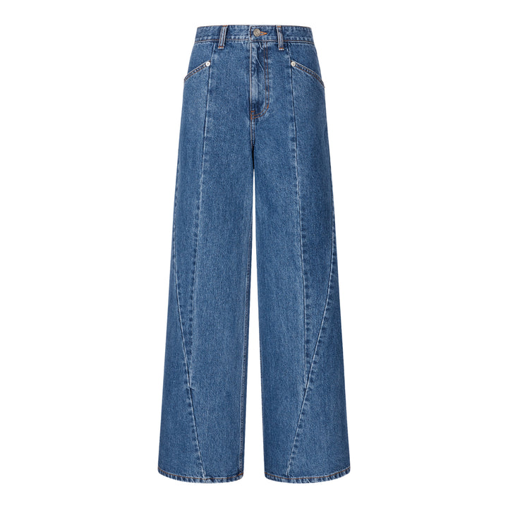 Vunque Orbit Wide Denim Pants Blue