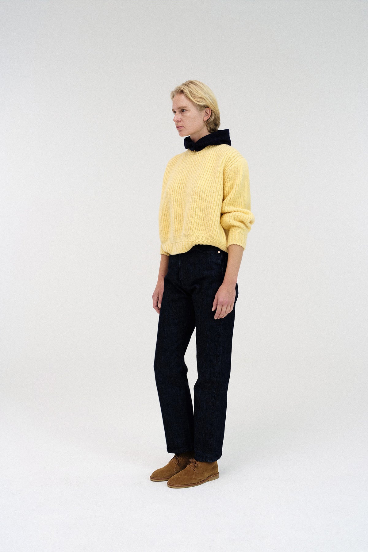 Nothing Written Tobu volume wool knit (Yellow)