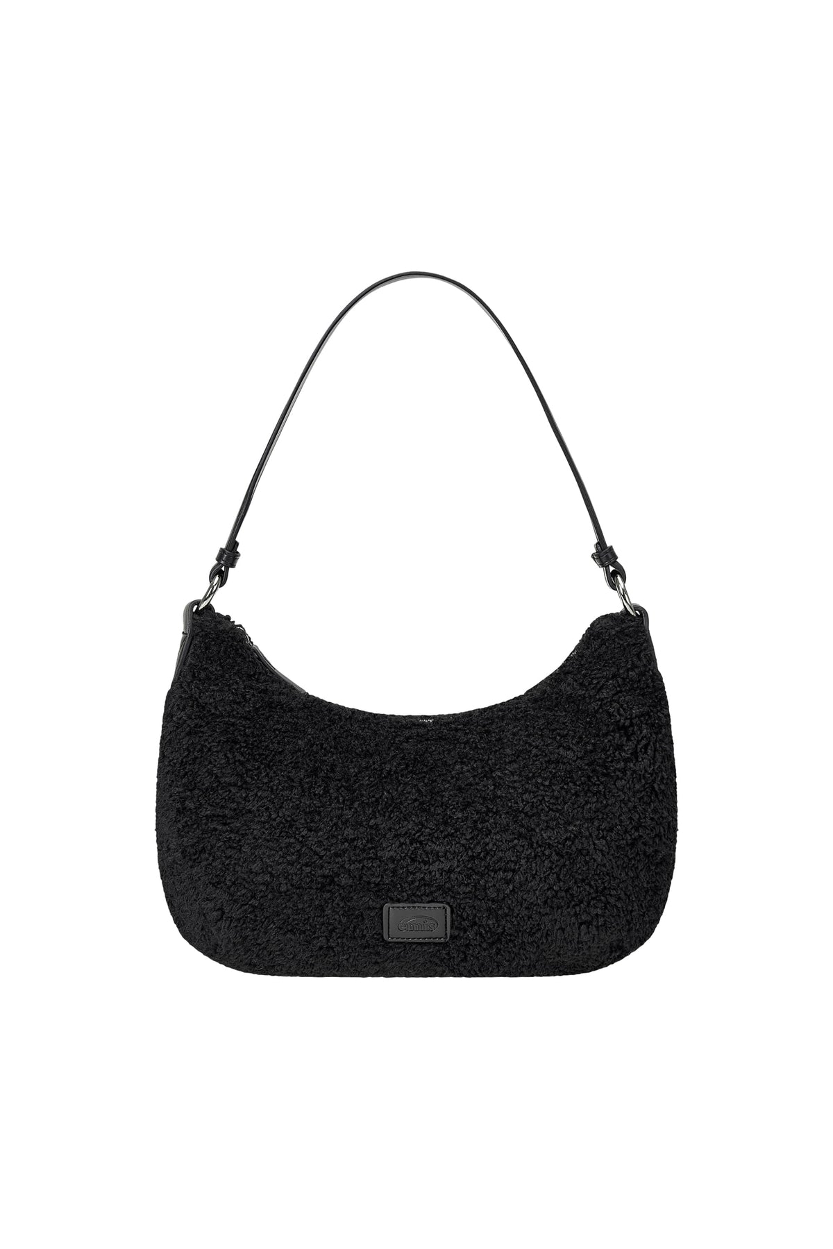Emis Teddy Hobo Bag-Black