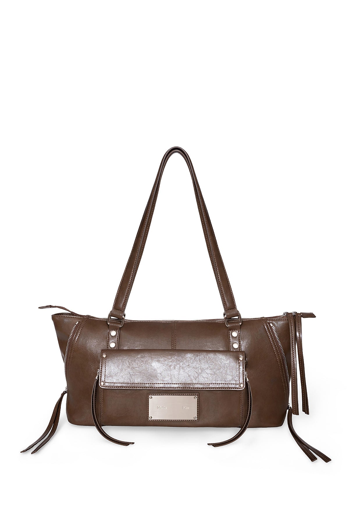 Matinkim Flap Pocket Shoulder Bag IN Brown