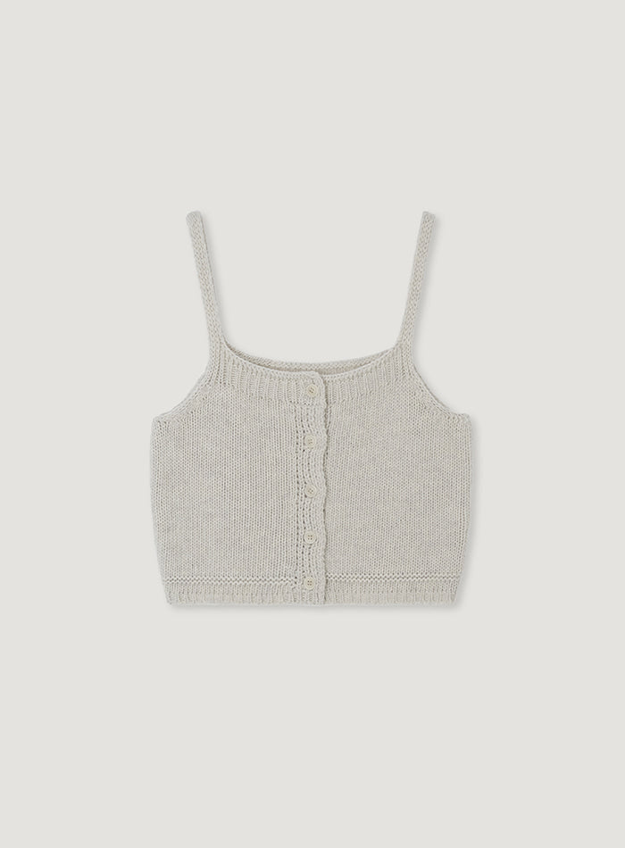 Mango Maniplease Hen Bustier Knit Ecru