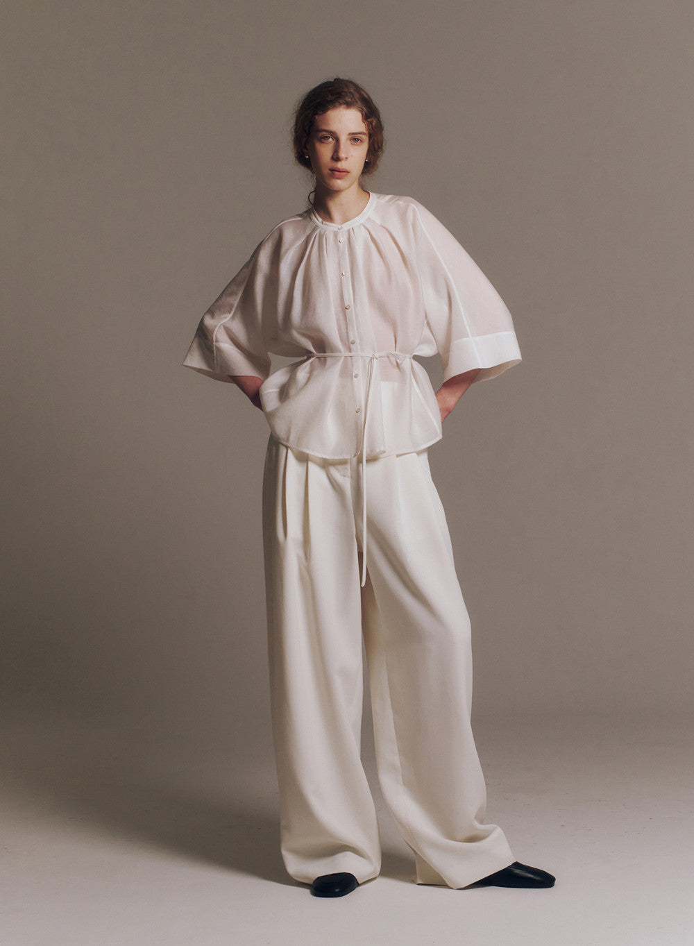 Kindersalmon Notra Blouse Veil White