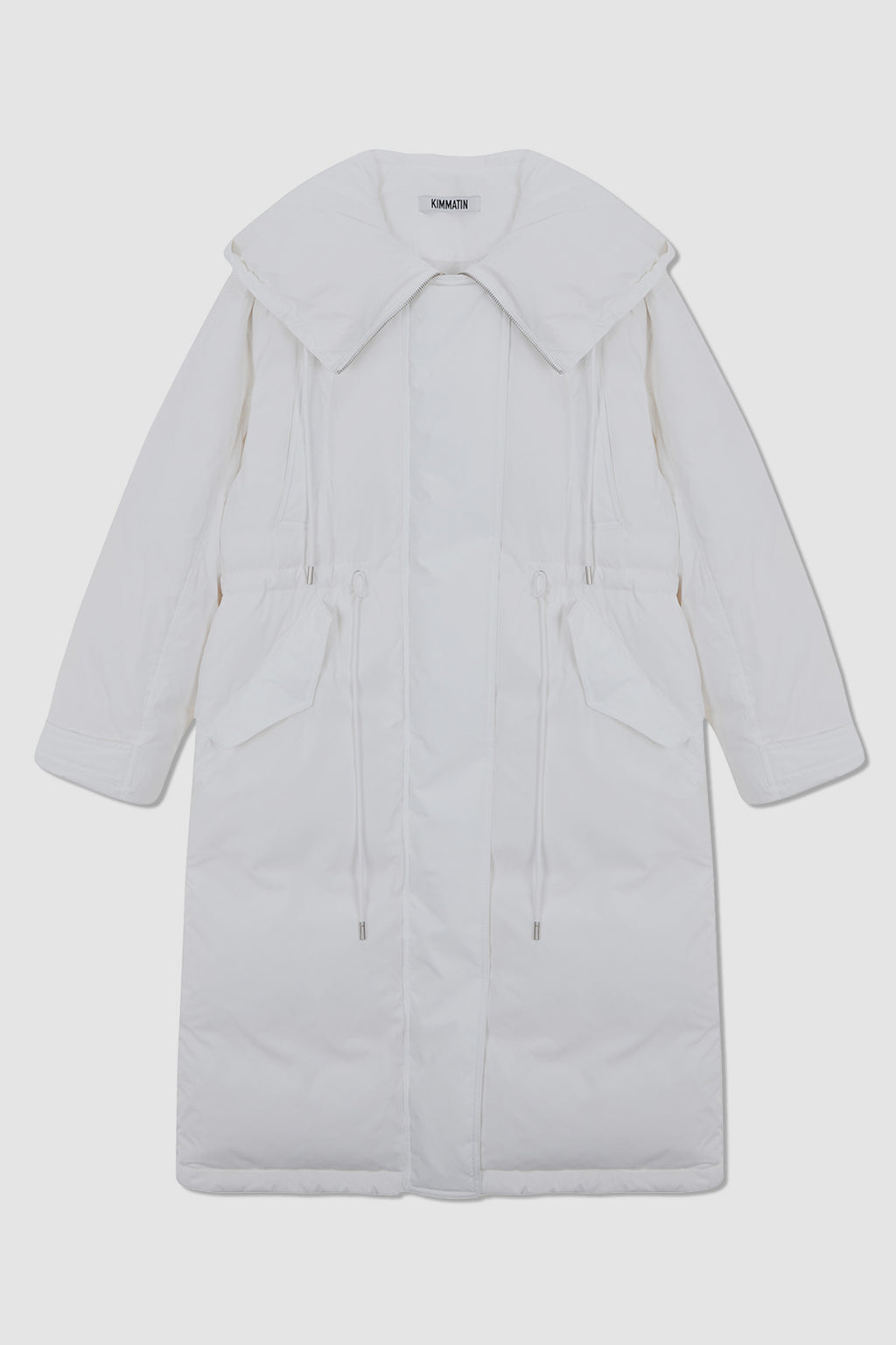 Matinkim Draw String Long Down Jumper IN White