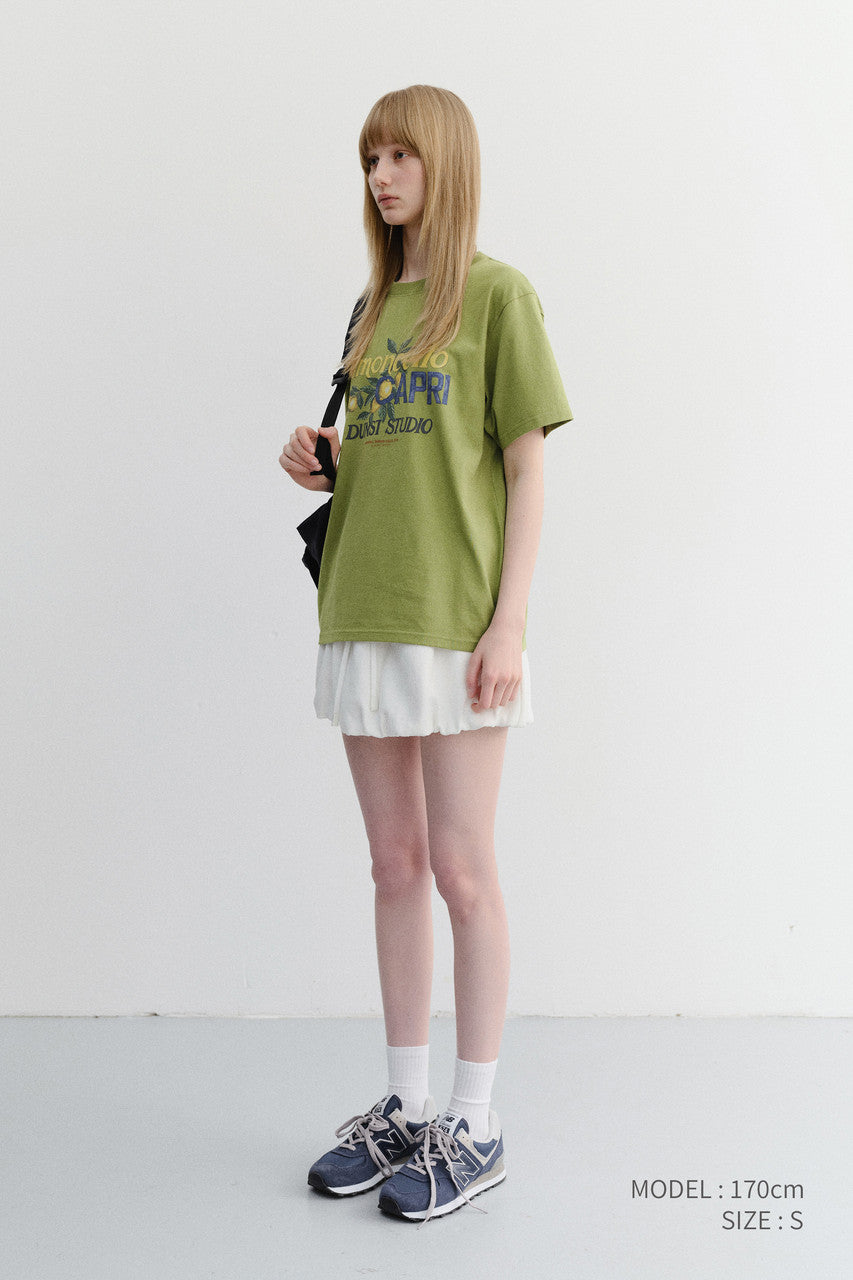 Dunst Unisex Limoncello T-Shirt Olive Green
