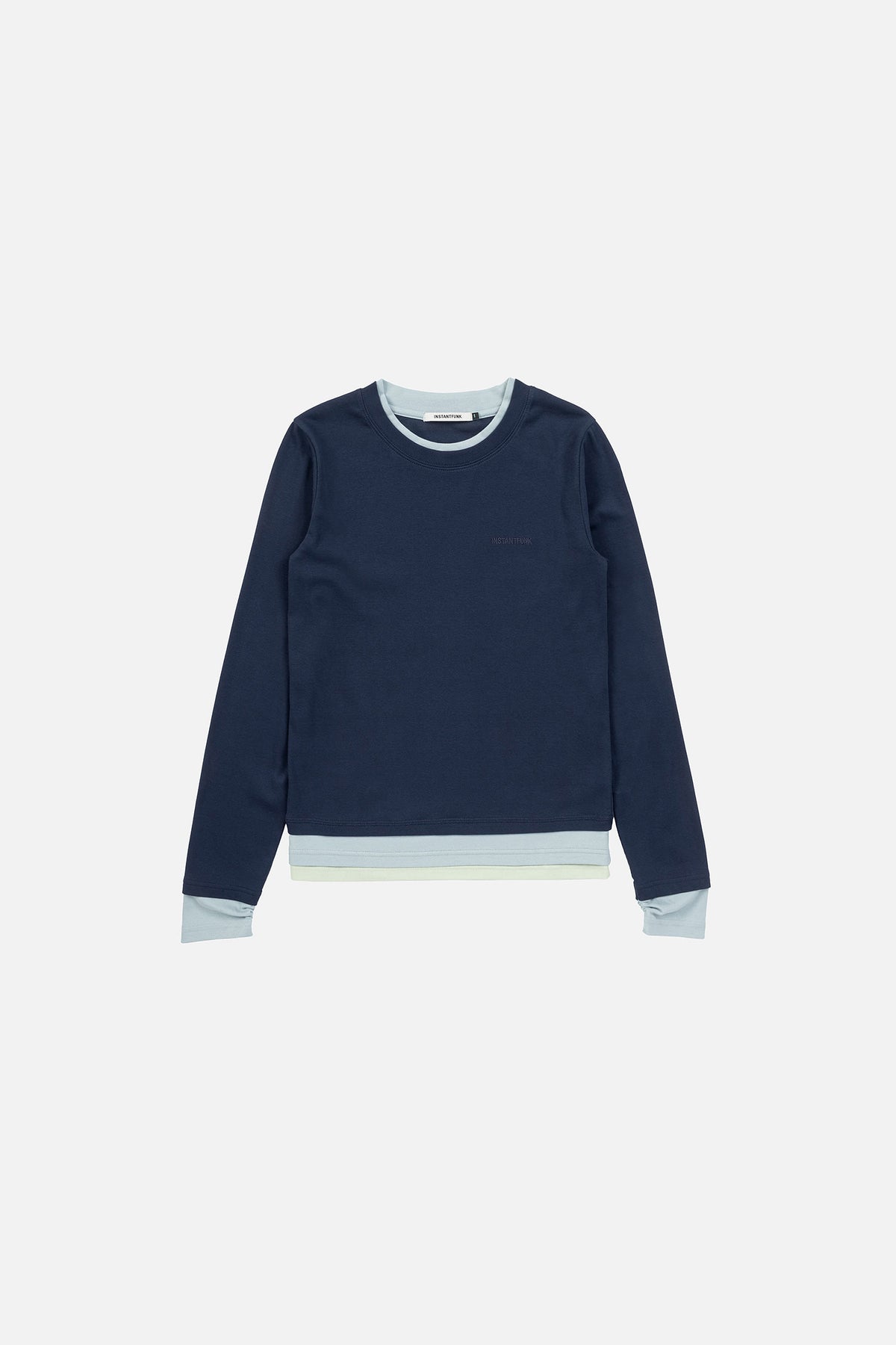 Instantfunk Essential Color Block Tee - Navy