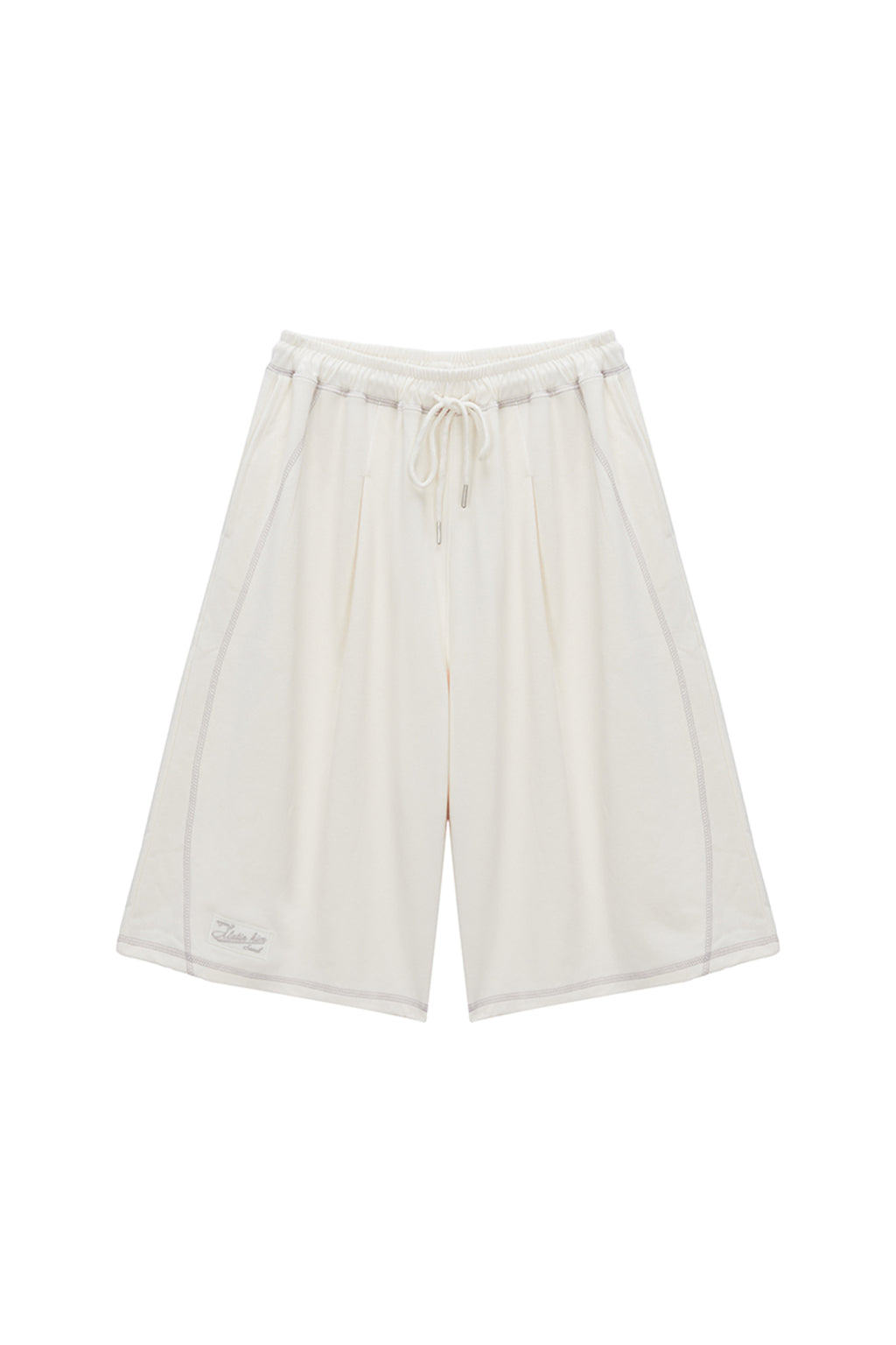 Matinkim Stitch Label Half Sweatshorts IN Ivory