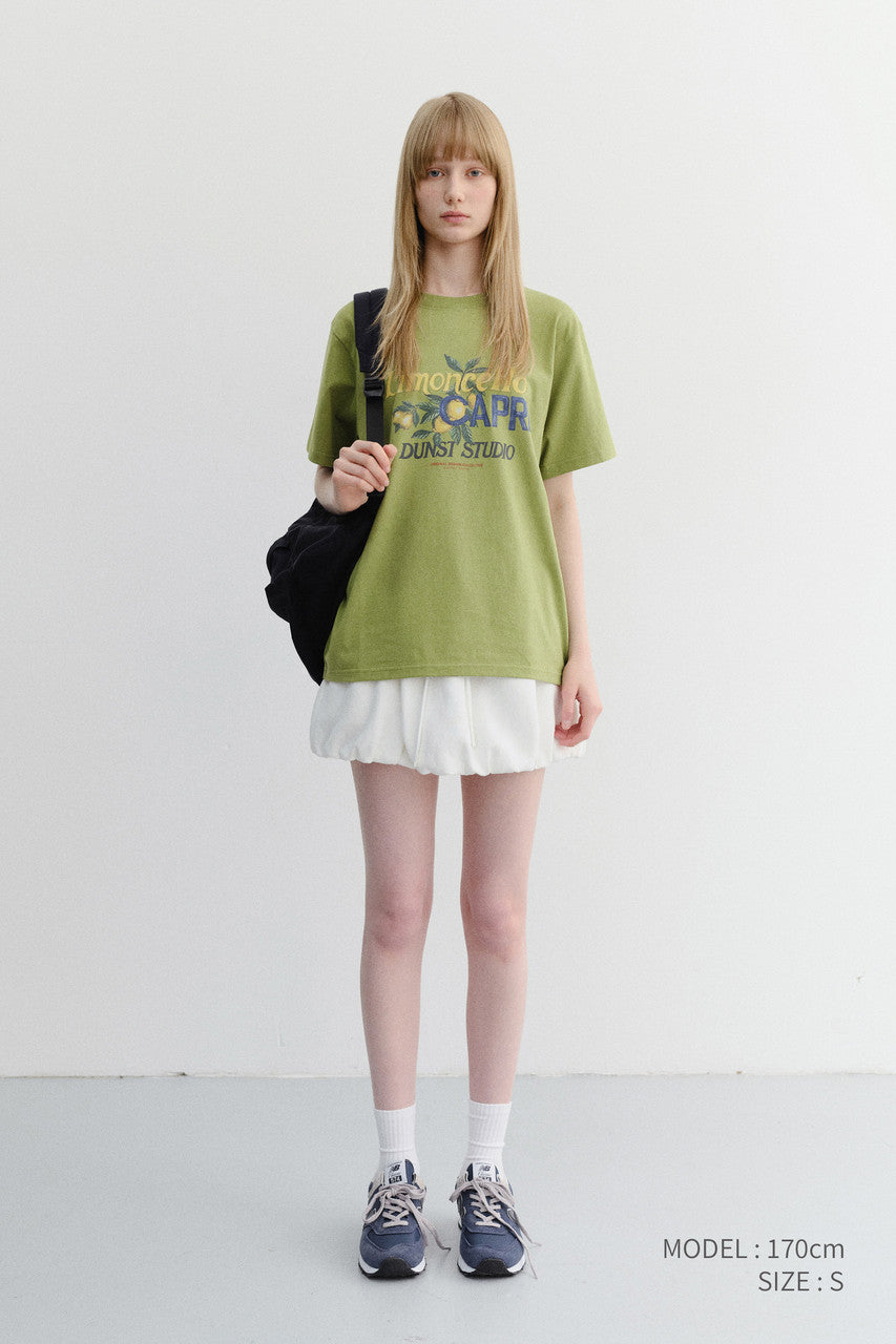 Dunst Unisex Limoncello T-Shirt Olive Green