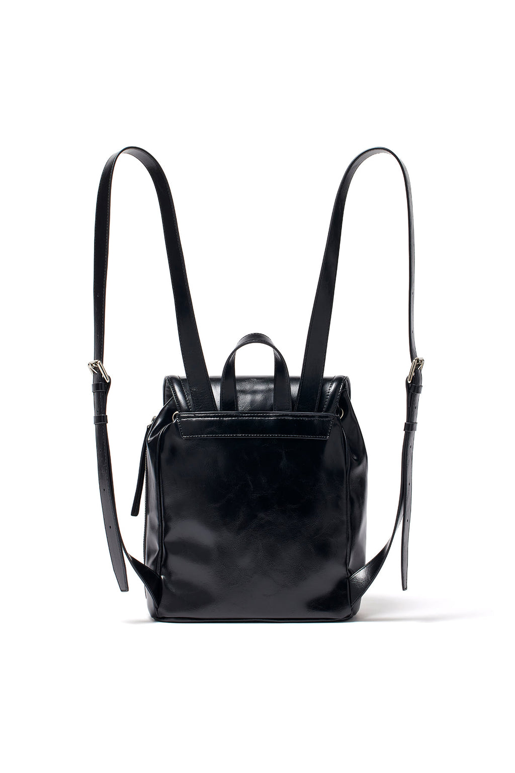[matinkim] BUCKLE DETAIL BACK PACK IN BLACK