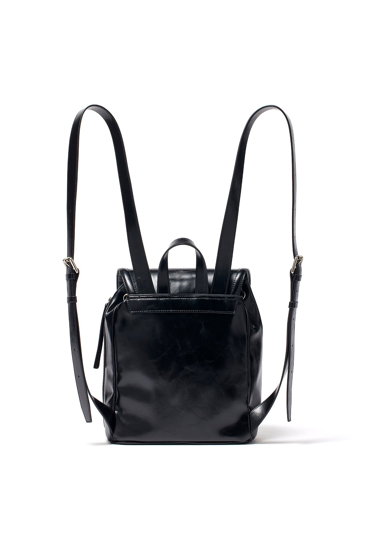 [matinkim] BUCKLE DETAIL BACK PACK IN BLACK