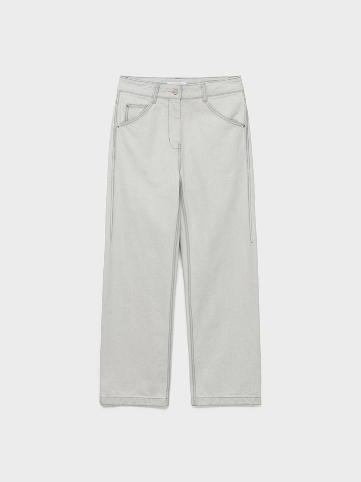 Low Classic New Straight Fit Denim Smoke White