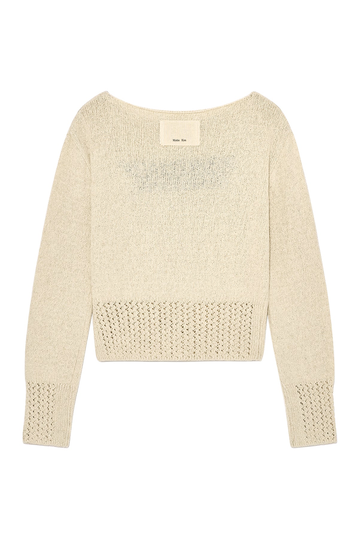 Matinkim For Lovers Punching Point Pullover IN Ivory