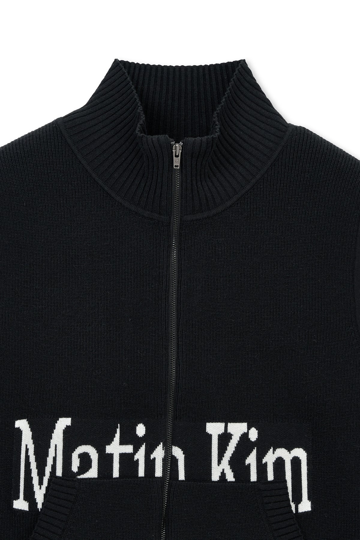 Matinkim Matin Kim Spell Point Knit Zip UP Vest IN Black