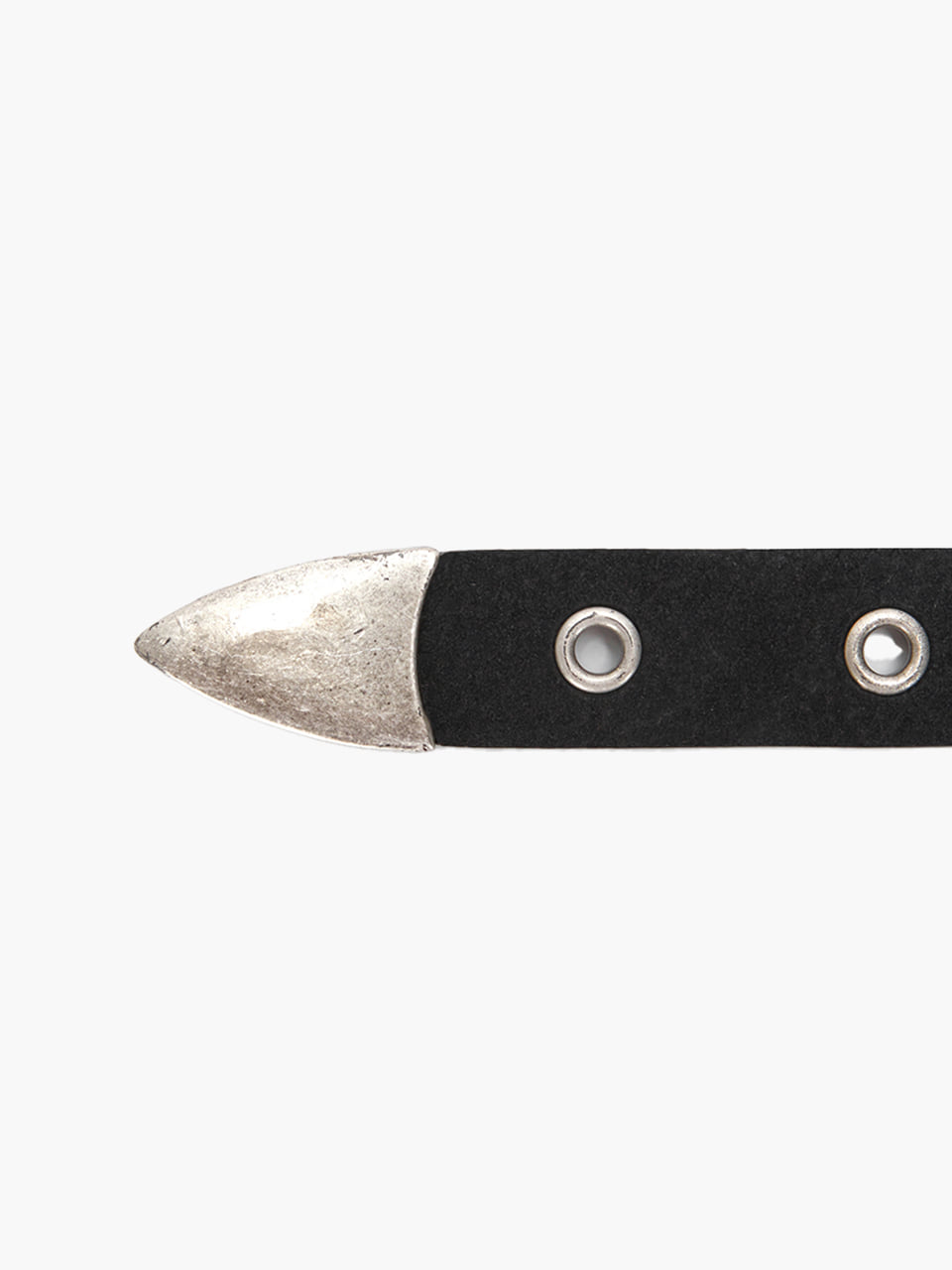Margesherwood Leather Symbol Belt black nubuck