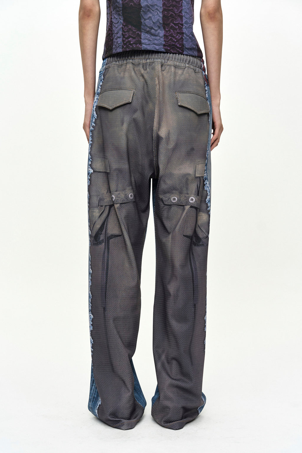 Andersson Bell Denim & Cargo Trompe L'Oeil Mesh Pants