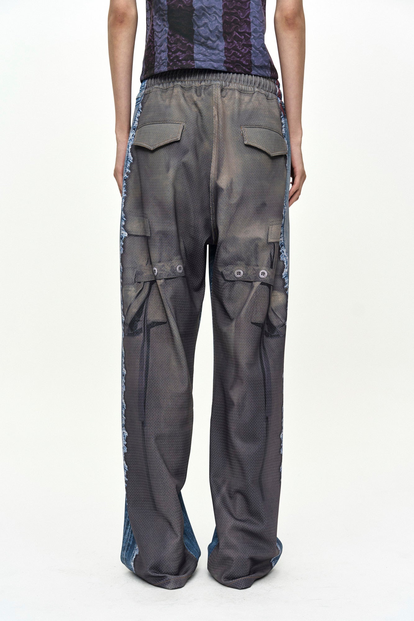 Andersson Bell Denim & Cargo Trompe L'Oeil Mesh Pants