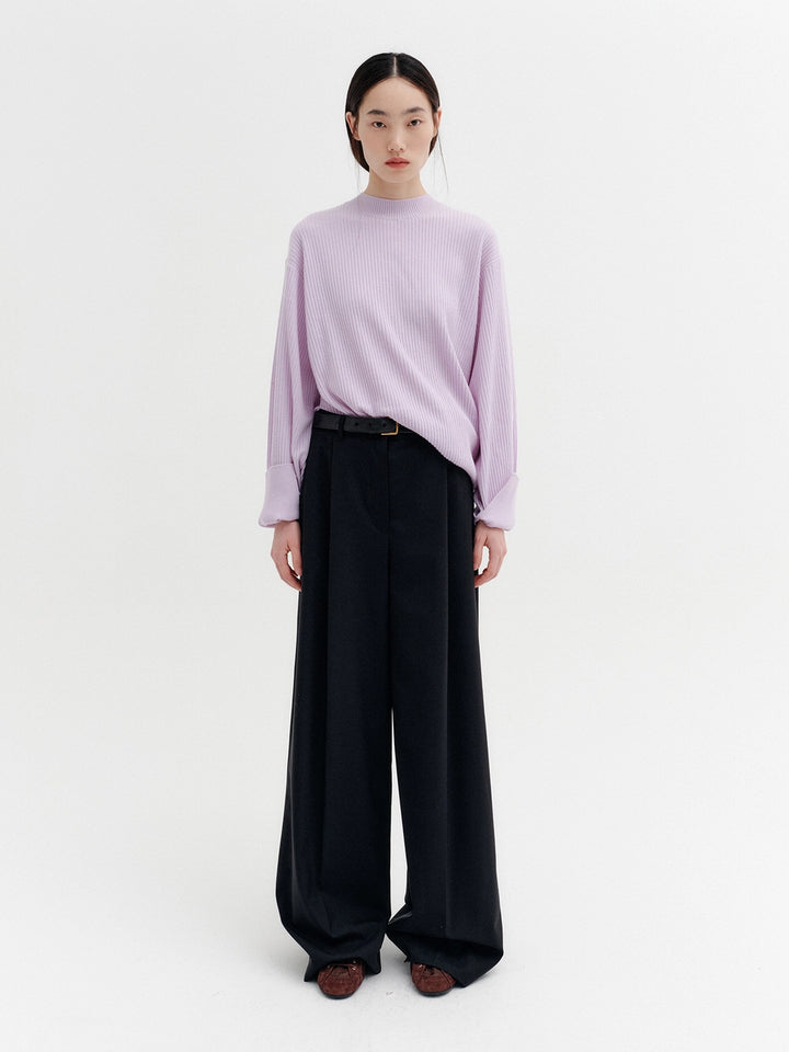 EENK Leather Belted Pants - Black