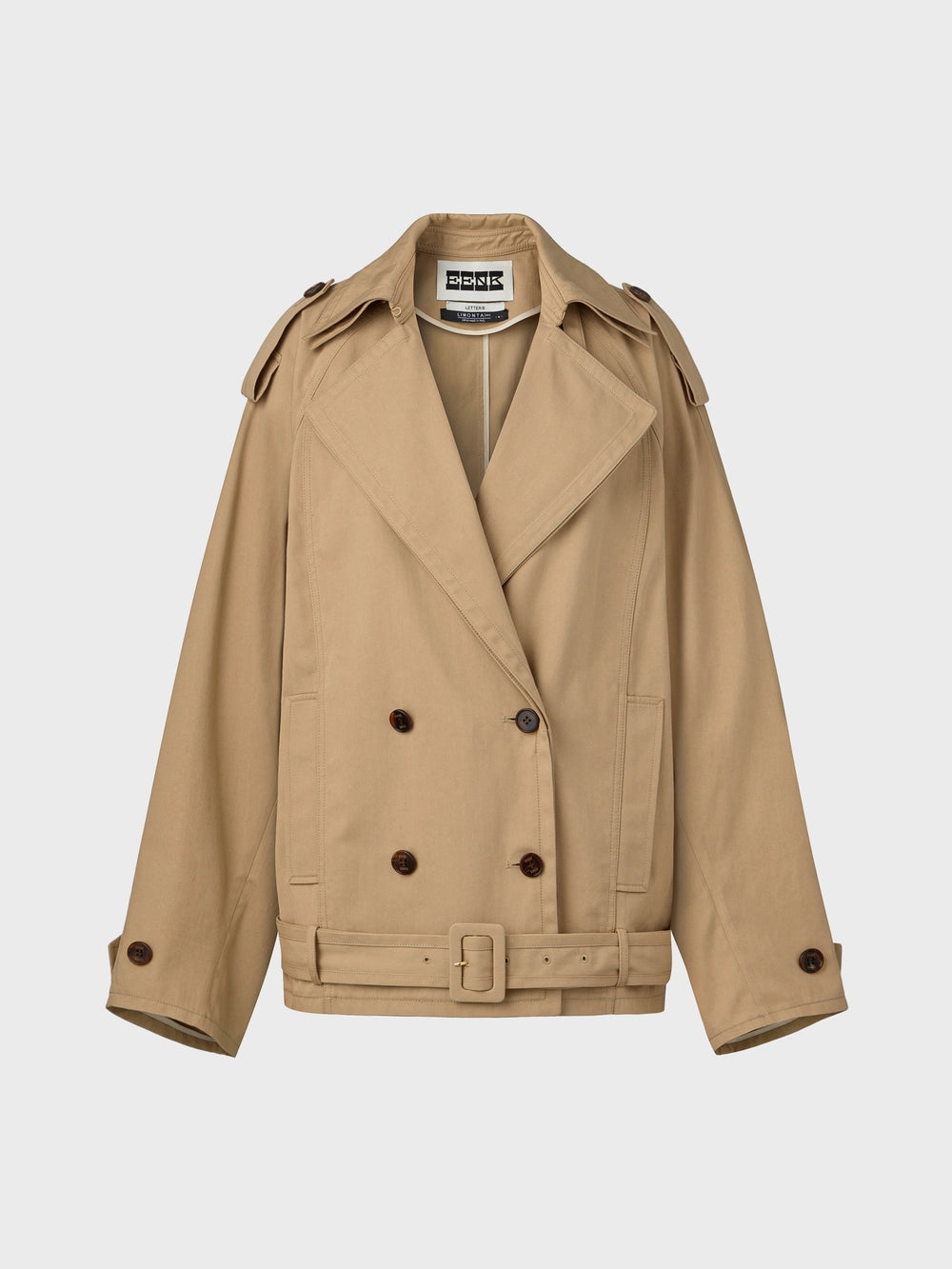 EENK Half Trench Coat - Camel