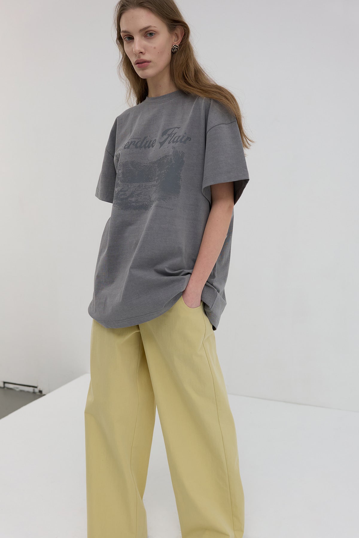 Overdueflair Cotton Wide Pants Butter