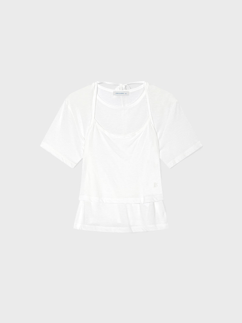 Low Classic Layered Short Sleeve T-Shirt Off White