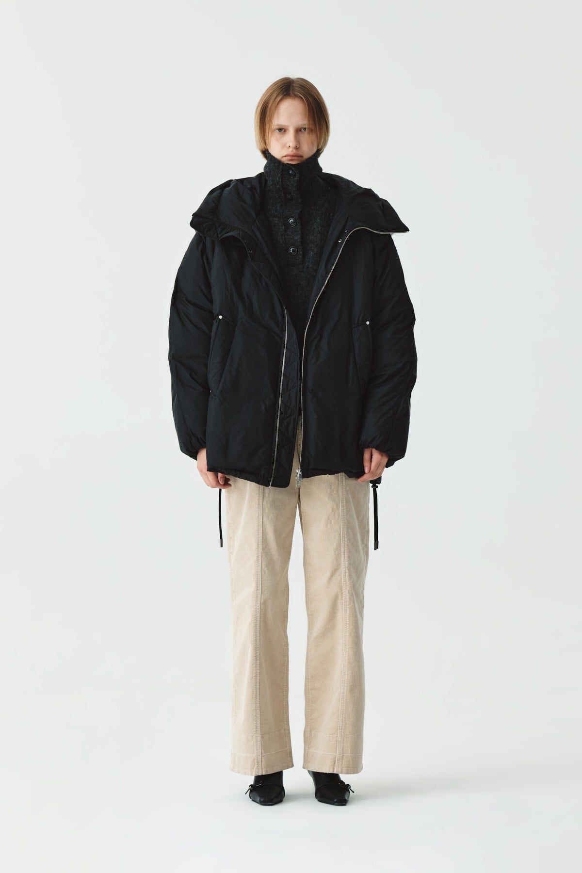 Matinkim Logo Padded Goose Down Jumper IN Black